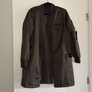 Members Only long bomber jacket L